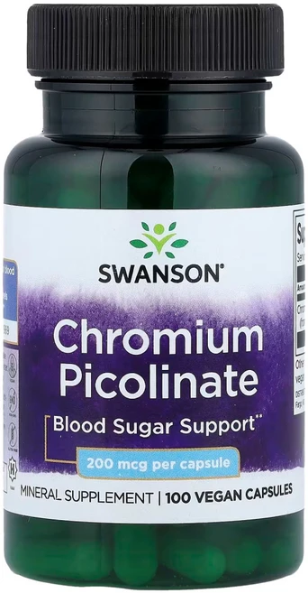 Swanson (스완슨) 피콜린산크로뮴 200mcg, 100 개, 100정, 1개 - 쿠팡