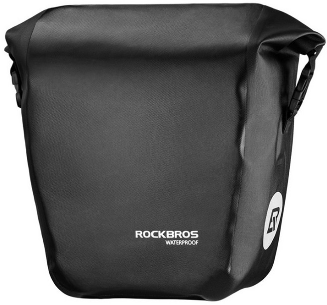 락브로스 풀 방수 18L 패니어 장거리 라이딩 여행, 블랙, 1개