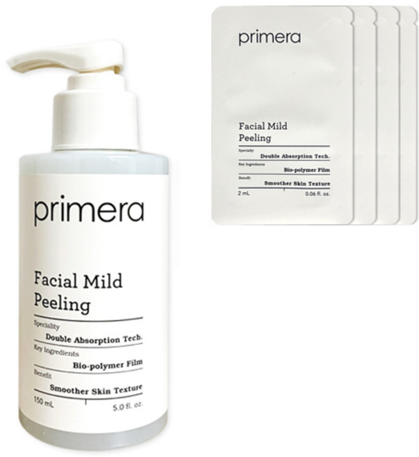 프리메라 페이셜 마일드 필링150ml(필링2ml 4매), 단품