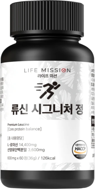 라이프미션 고함량 류신 아미노산 BCAA, 1개, 60정 - 쿠팡