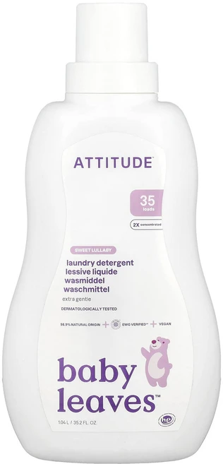 애티튜드 ATTITUDE 리틀원스 세탁 세제 비건 스윗트 룰라비향 35회 사용분 / 해외직구 미국정품, 1개, 1.05L - 쿠팡