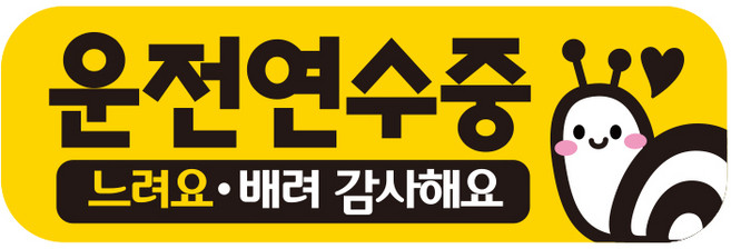 제제데코 초보운전스티커 탈부착 반사 자석 아기가 임산부가 아이가타고있어요 EC047, 1개, 미디엄 E230 초보운전 047