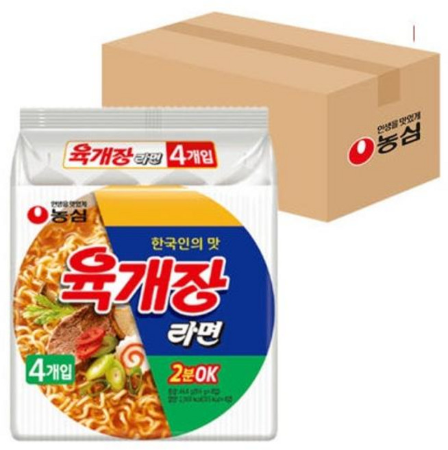 농심 육개장라면 멀티팩 116g 32개, 농심 육개장라면 116g, 32개