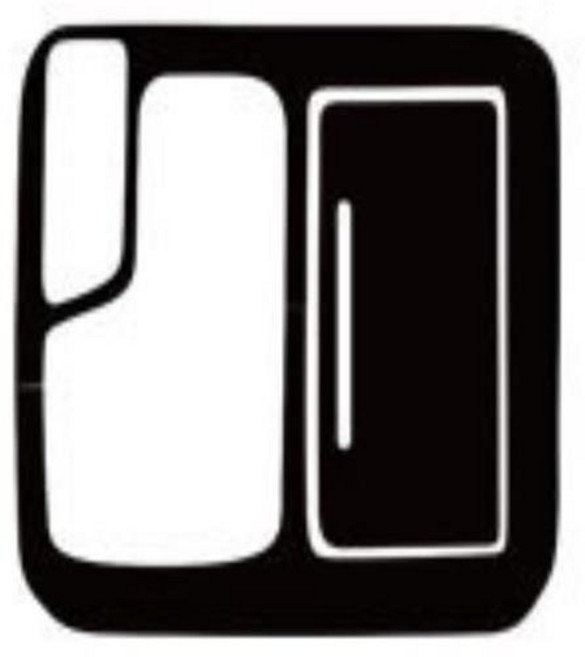 [모터스파이] 르노삼성 호환 SM6 탈리스만 카본 실내 튜닝 데칼 포인트 스티커, 01기어패널, 블랙카본반광