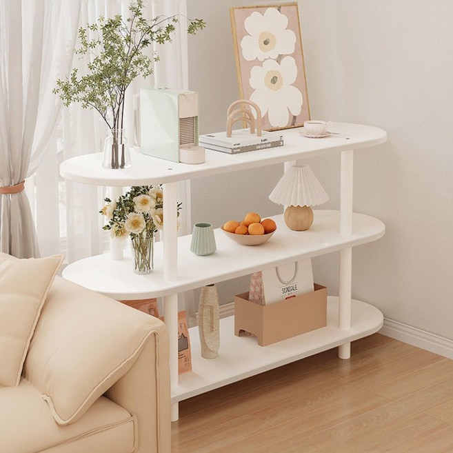 3단 원목수납 선반 인테리어선반 다용도 거실 주방 정리 선반, 5개, 화이트