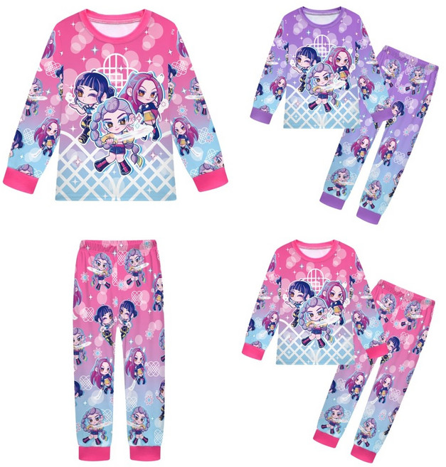 하와즈 케데헌 케이팝 데몬헌터스 아동 내의 주니어 홈웨어 상하세트