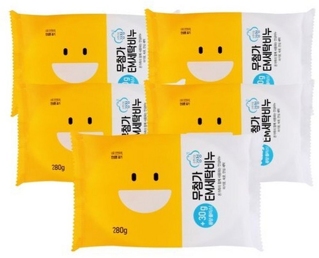 강청 EM세탁빨래비누280g 10개입 찌든때비누, 280g, 1개