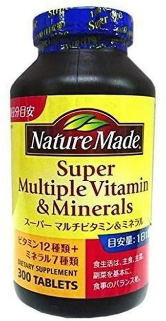 NM(M 일본직구 네이쳐 만든 300가지 슈퍼 종합비타민 미네랄, 1개