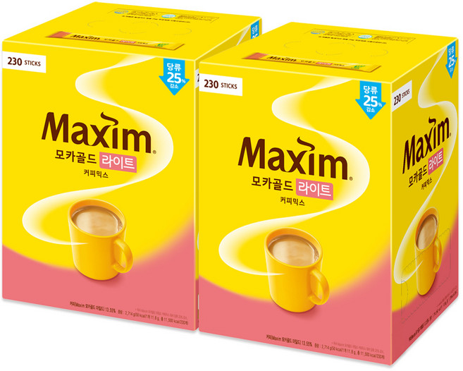 맥심 모카골드 라이트 커피믹스, 11.8g, 230개입, 2개