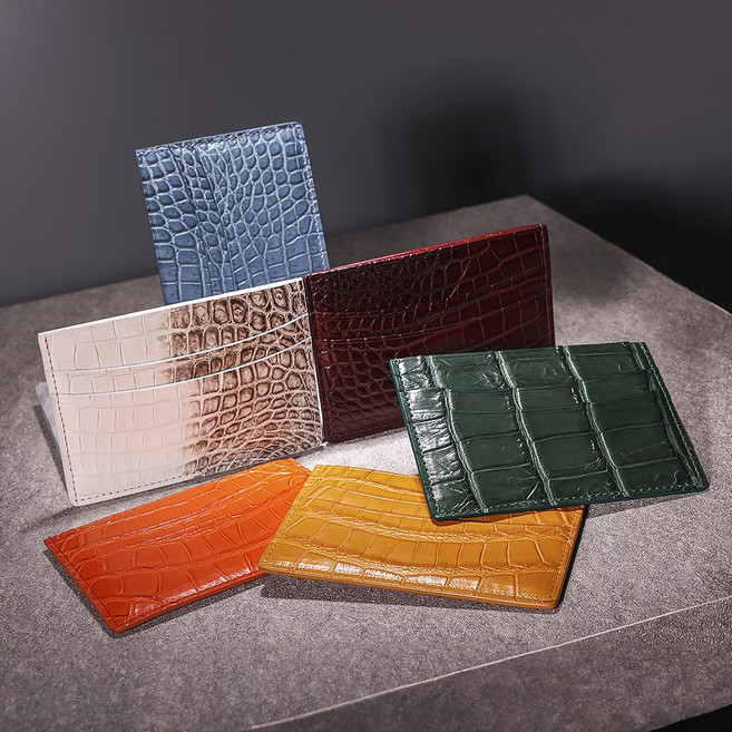 인피니토 리얼 악어가죽 슬림 카드지갑