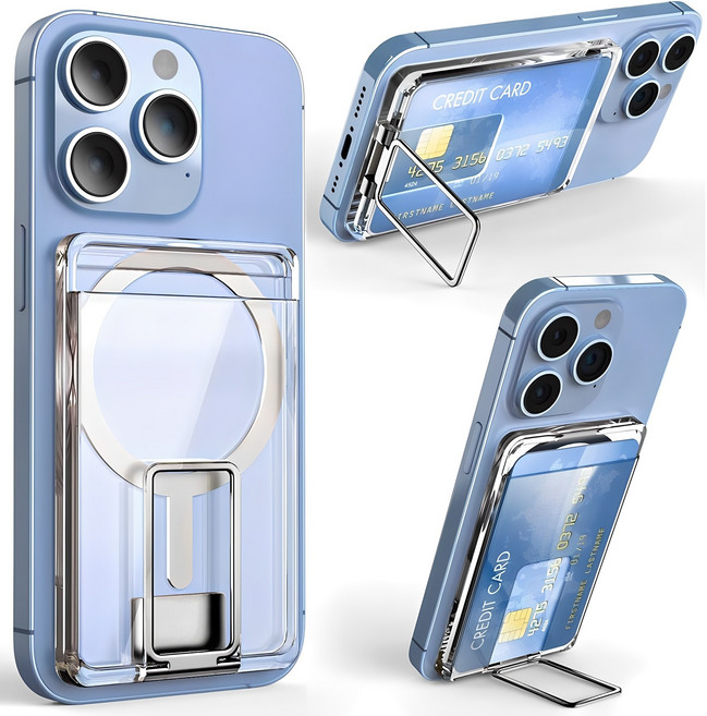 애플버니 맥세이프 카드 지갑 스탠드 거치대 케이스 2장수납