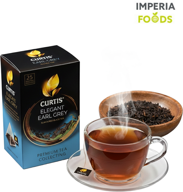 커티스 CURTIS Elegant Earl Grey 티백 얼그레이, 1개, 25개입, 45.2mg