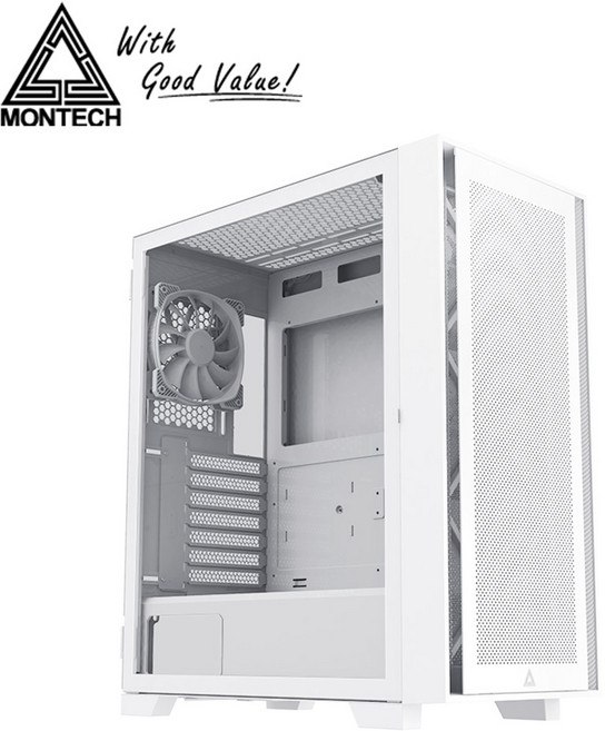 Montech AIR 1000 LITE 電腦機殼, 1個, AIR1000 Lite(白色)