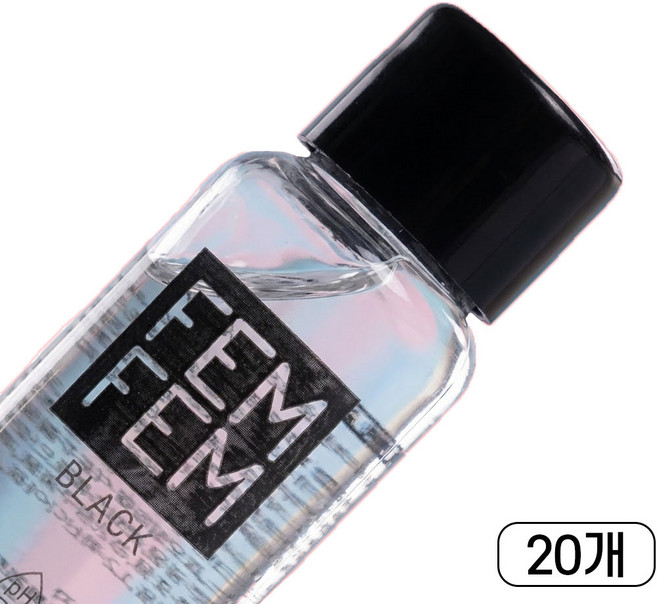 펨펨 블랙 PH5.5 미니 수용성 바디 마사지 젤, 20개, 20g