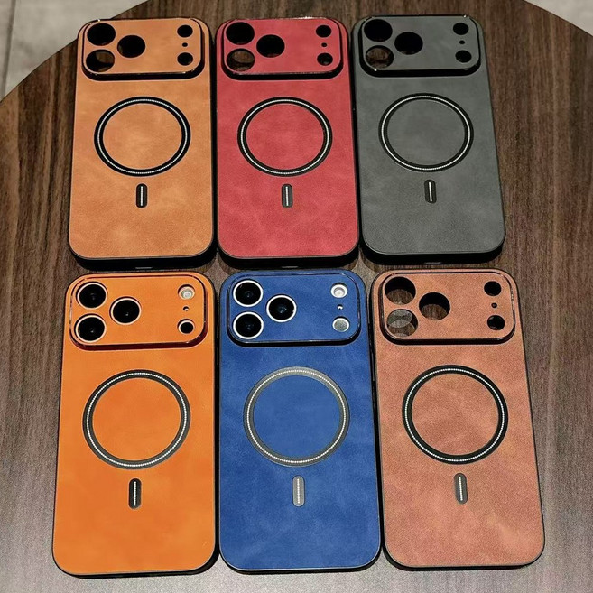 아이폰 17 16 15 14 13 12 11 프로맥스 프로 플러스 에어 XSMAX XS XR X 레더 맥세이프 케이스