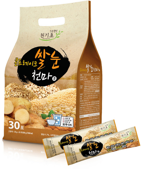 천기초 콘프레이크 쌀눈 천마차, 20g, 30개, 1개