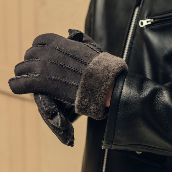 스페인산 풀스킨 양털 커플 무스탕 장갑