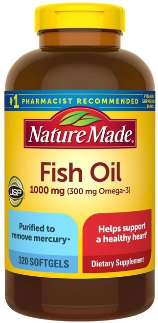 네이처메이드 피쉬 오일 1000mg 소프트젤 320정, 1개 - 쿠팡