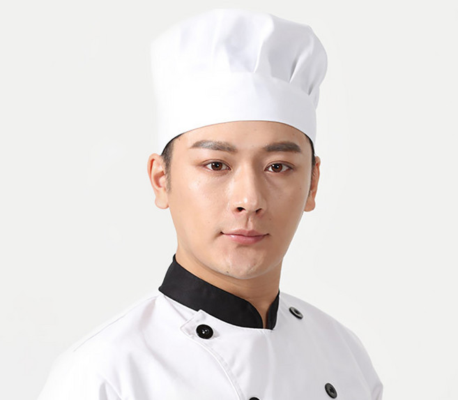 제임스마켓 셰프나인 고무밴드 주방모자 화이트 위생모자, 상세페이지 참조, 1
