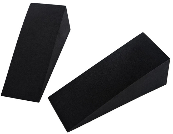 요가 폼 웨지 블록 슬랜트 보드 경사 보드 스쿼트 웨지 종아리 스트레칭기, 블랙이에요.