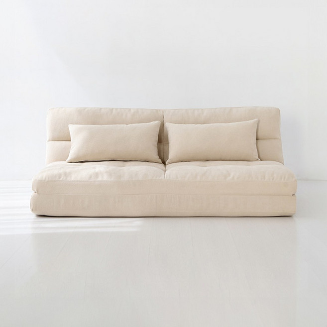 마켓비 앰보 3인 좌식 소파베드, 베이지 3516.6395