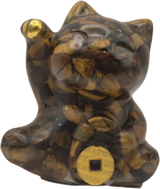 [진짜보석] 복고양이 마네키네코, 호안석