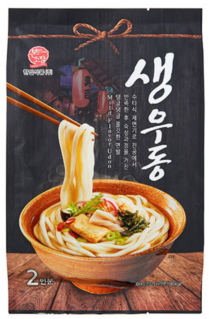 본고장 생면 생우동2인 5봉 / 한끼식사 즉석요리 국수 칼국수 우동, 424g, 5개