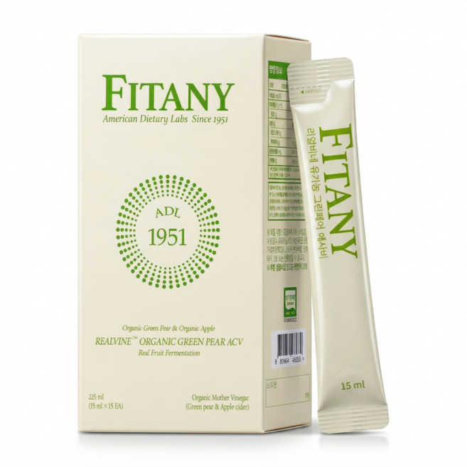 [FITANY] 피타니 리얼비네 유기농 그린페어 애사비, 1박스, 225ml
