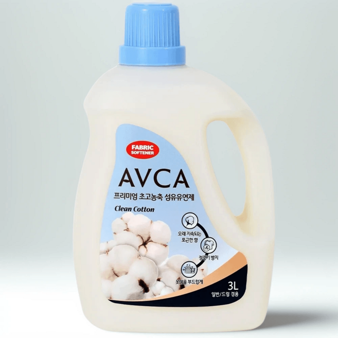 아브카 프리미엄 초고농축 섬유유연제 클린코튼향 본품, 3L, 1개