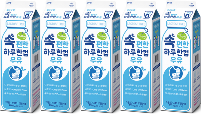 푸르밀 속편한 우유 900ml 5개