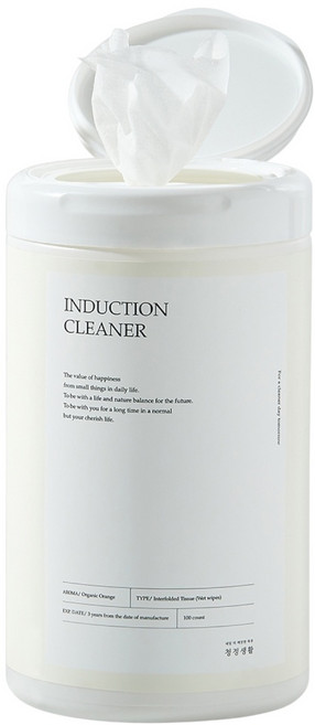 청정생활 인덕션 클리너 세정제 청소 티슈 150매입, 1개
