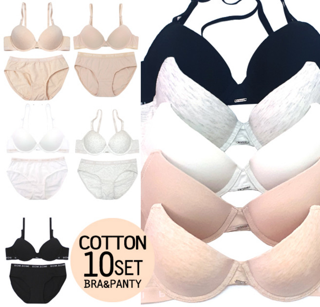 심플코튼1차 브라5종 ＋ 팬티5종 10종세트