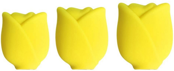 수납 케이스 방진 실리콘 메이크업 브러시 커버 보호 강모 휴대용 여행 보관 미끄럼 방지 재사용 가능 3, 1개, Yellow