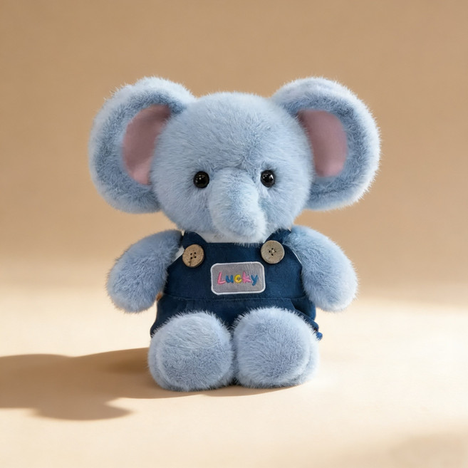 可愛揹帶系列玩偶玩偶毛絨玩具公仔玩偶抱枕娃娃批發生日禮物女生, 1個, 揹帶大象:40cm