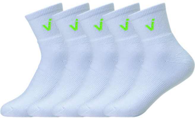 벤데타 스포츠 쿠션 로고 링글 중목양말 국대양말 5p, 그린, 5개