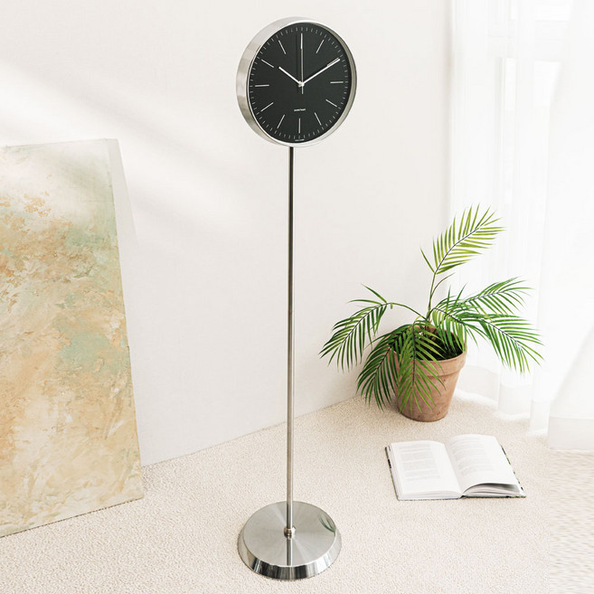 무소음미드센추리스탠드시계, 블랙
