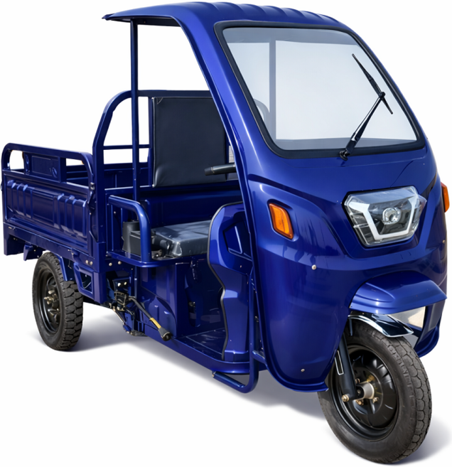 아트테크 전동스쿠터 시골 농촌 농업용 전동스쿠터 60V32A 적재함 1.6(1.5)*1.1(1.0) 반밀폐형 지붕형 캐노피 3륜 전기스쿠터 화물운반픽업용 오토바이차량 추천효도선물, 블루, 1.5m*1.0m 60V32A