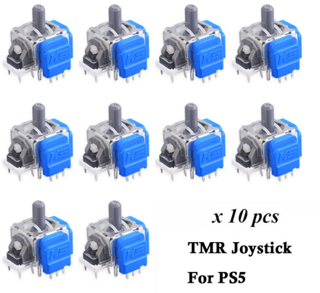 게임기부품 교체용 컨트롤러 수리부품 2/10개 TMR 전자기 조이스틱 교체품 PS5 게임패드용 3D 아날로그 스틱 센서 모듈 듀얼 센스 컨트롤러용, 옵션01) 10 PCS