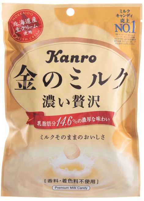 칸로 골든 밀크캔디, 80g, 6개