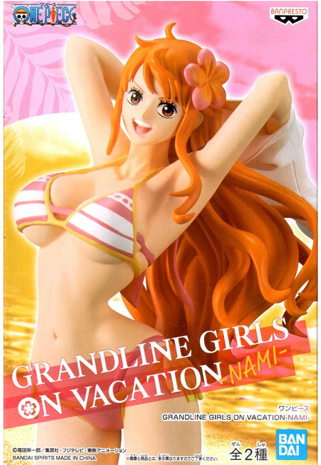 BANPRESTO 海賊王 航海王 GRANDLINE GIRLS ON VACATION 娜美 模型, 1個