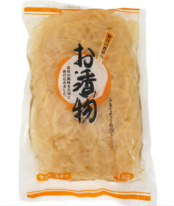 하루 백단무지[무색소] 1박스 ( 1kg x 10 ), 10개
