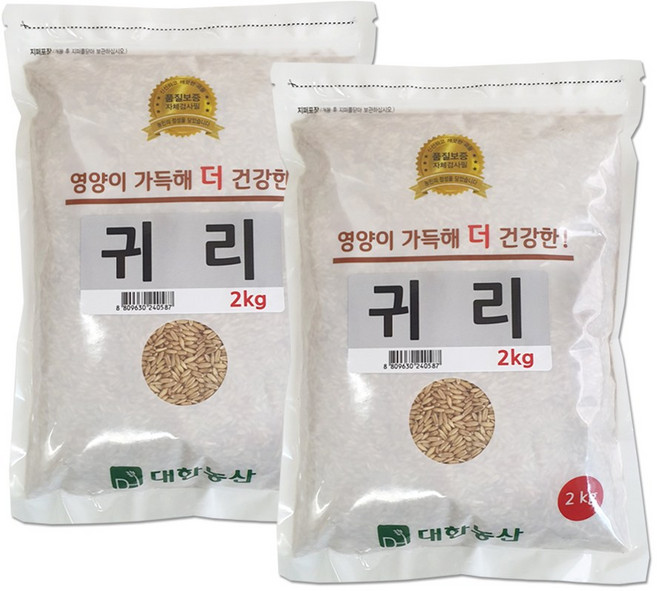 대한농산 수입 귀리 4kg (2kgx2봉), 2kg, 2개