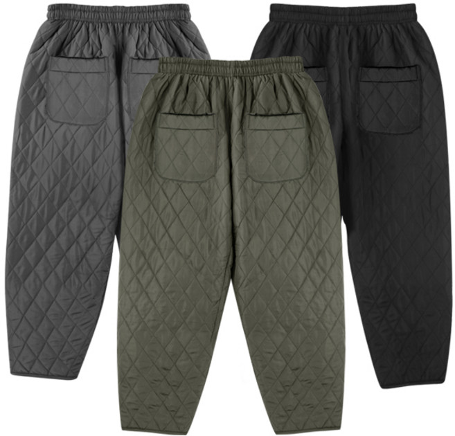 할머니바지 패딩 방풍 누빔 기모 몸빼바지 고쟁이 겨울 촌캉스 캠핑 보온 팬츠 요양원