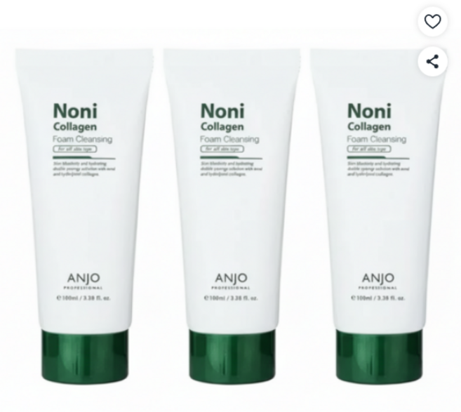 [앙쥬] 노니콜라겐 모공 폼클렌징 100ml, 3개