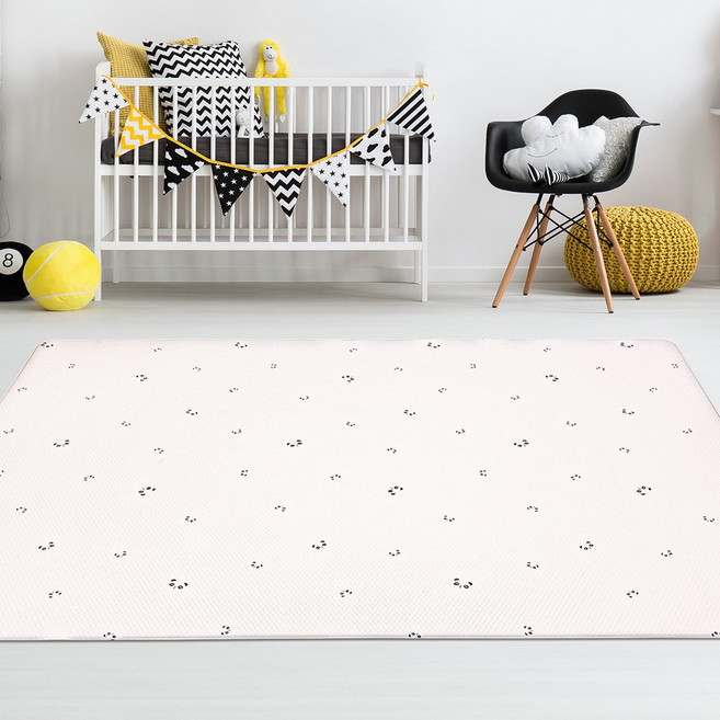 거실 바닥 PVC 쿠션 놀이방 매트 12T, 판다