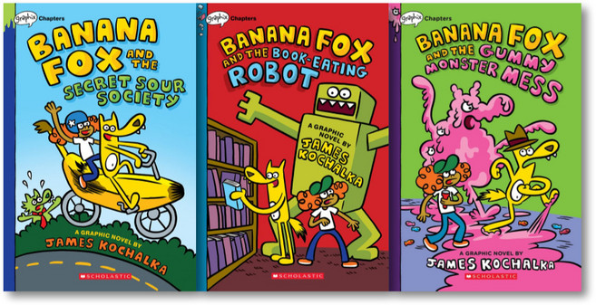 스콜라스틱 그래픽노블 Banana Fox #1-3 선택구매, Banana Fox #1-3 Set
