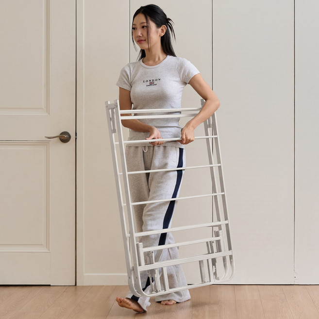 라이프먼트 베이직 10초 설치 접이식 침대 매트리스 프레임 받침대 깔판 (저상형/고상형), 30cm (고상형), 화이트