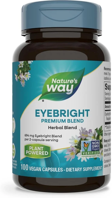 네이쳐스웨이 아이브라이트 694mg 베지테리안 캡슐, 1개, 100정 - 쿠팡