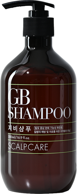 GB샴푸 (500ml) 지비화장품 기능성샴푸 비듬케어 가려움케어 탈모완화 발명특허, 500ml, 1개