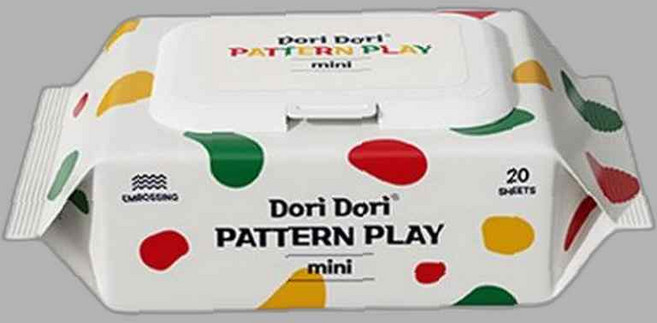 도리도리 패턴플레이 미니 물티슈 캡형 20매